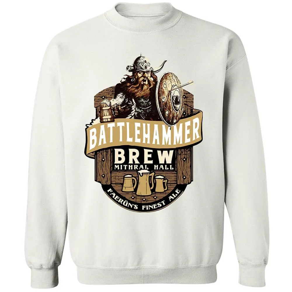 Battlehammer Brew Classic Unisex Sweatshirt - White - 18