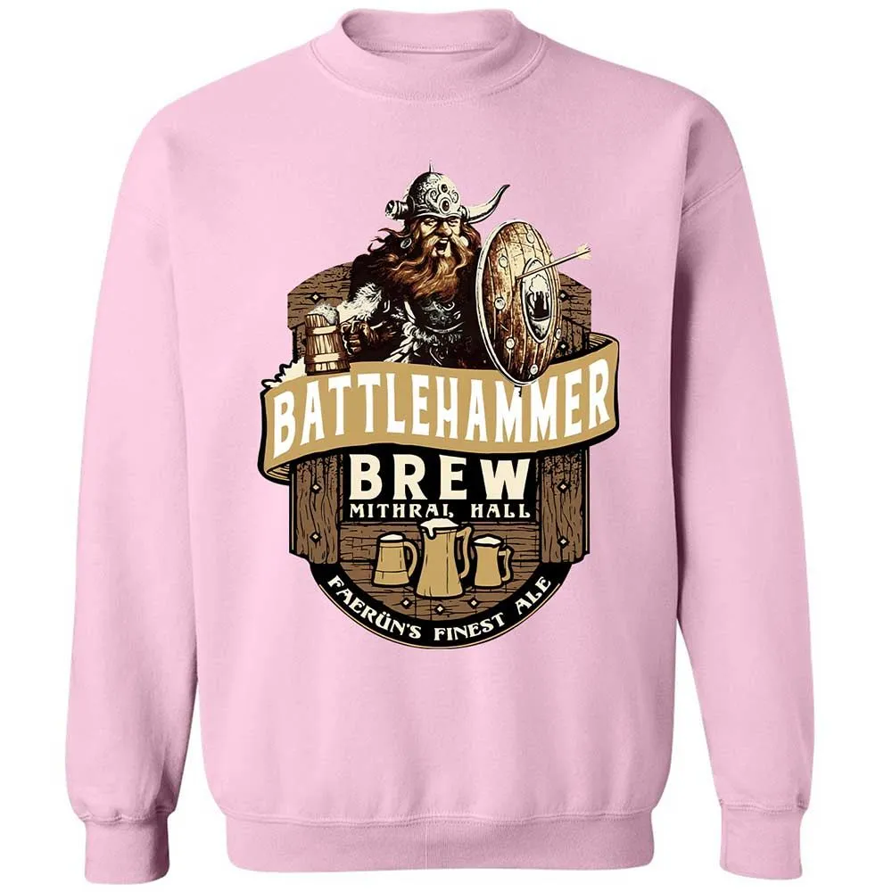 Battlehammer Brew Classic Unisex Sweatshirt - Light Pink - 19