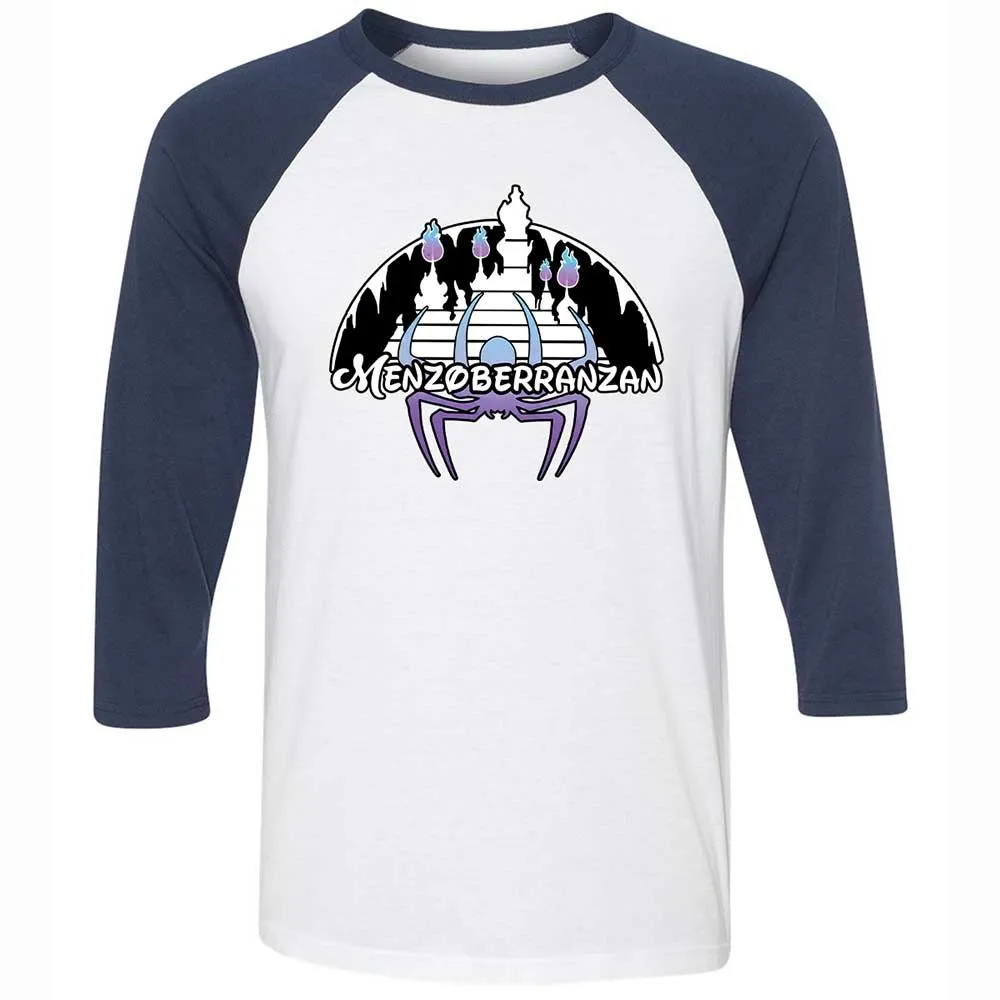 Menzoberranzan Unisex 3/4 Baseball Tee - White/Navy - 8