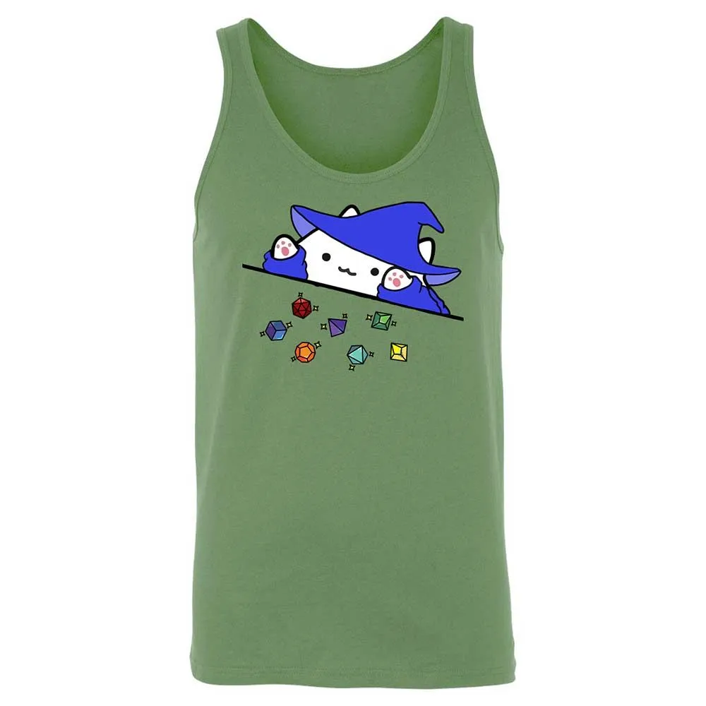 Cat Throws Dices Unisex Jersey Tank - Leaf - 5