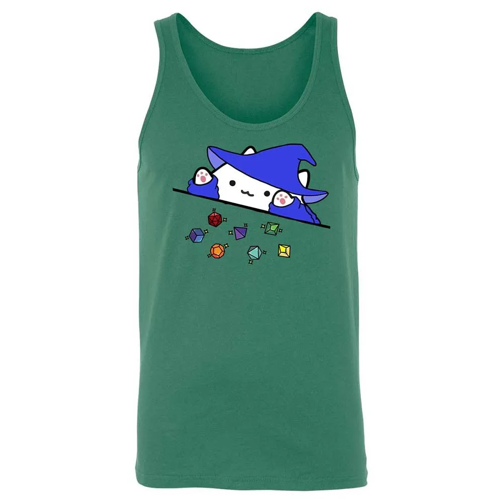 Cat Throws Dices Unisex Jersey Tank - Kelly - 6