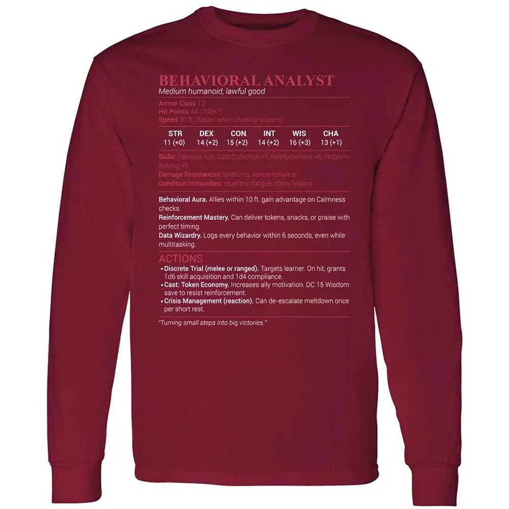 Behavioral Analyst - Cardinal Red - 7