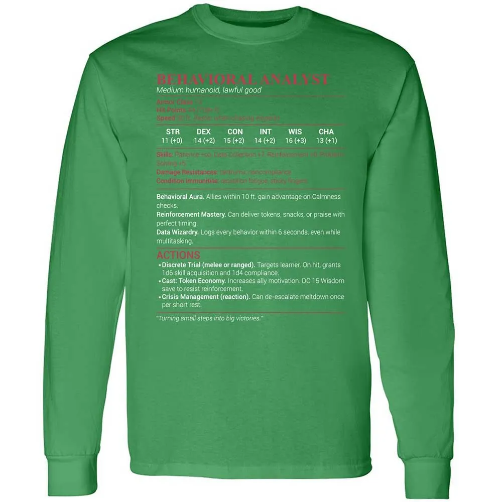 Behavioral Analyst - Irish Green - 10