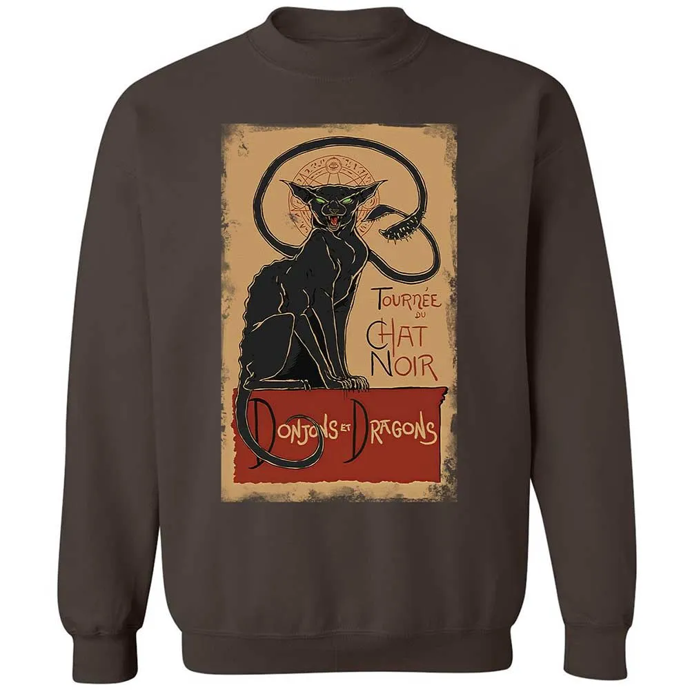 Tournee Du Chat Noir Classic Unisex Sweatshirt - Dark Chocolate - 4