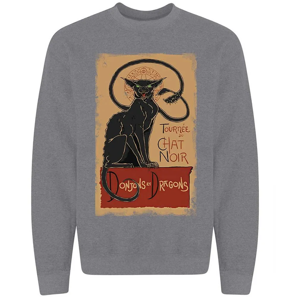 Tournee Du Chat Noir Classic Unisex Sweatshirt - Graphite Heather - 7