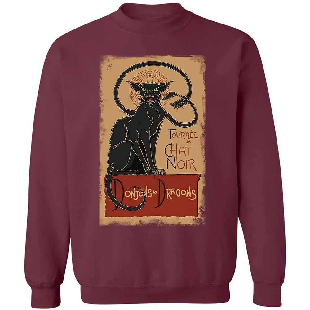 Tournee Du Chat Noir Classic Unisex Sweatshirt - Maroon - 8