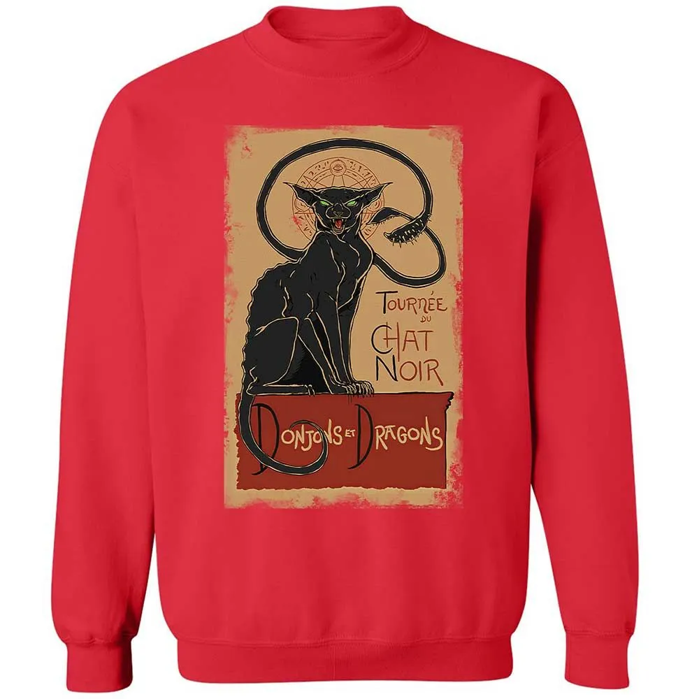 Tournee Du Chat Noir Classic Unisex Sweatshirt - Red - 10