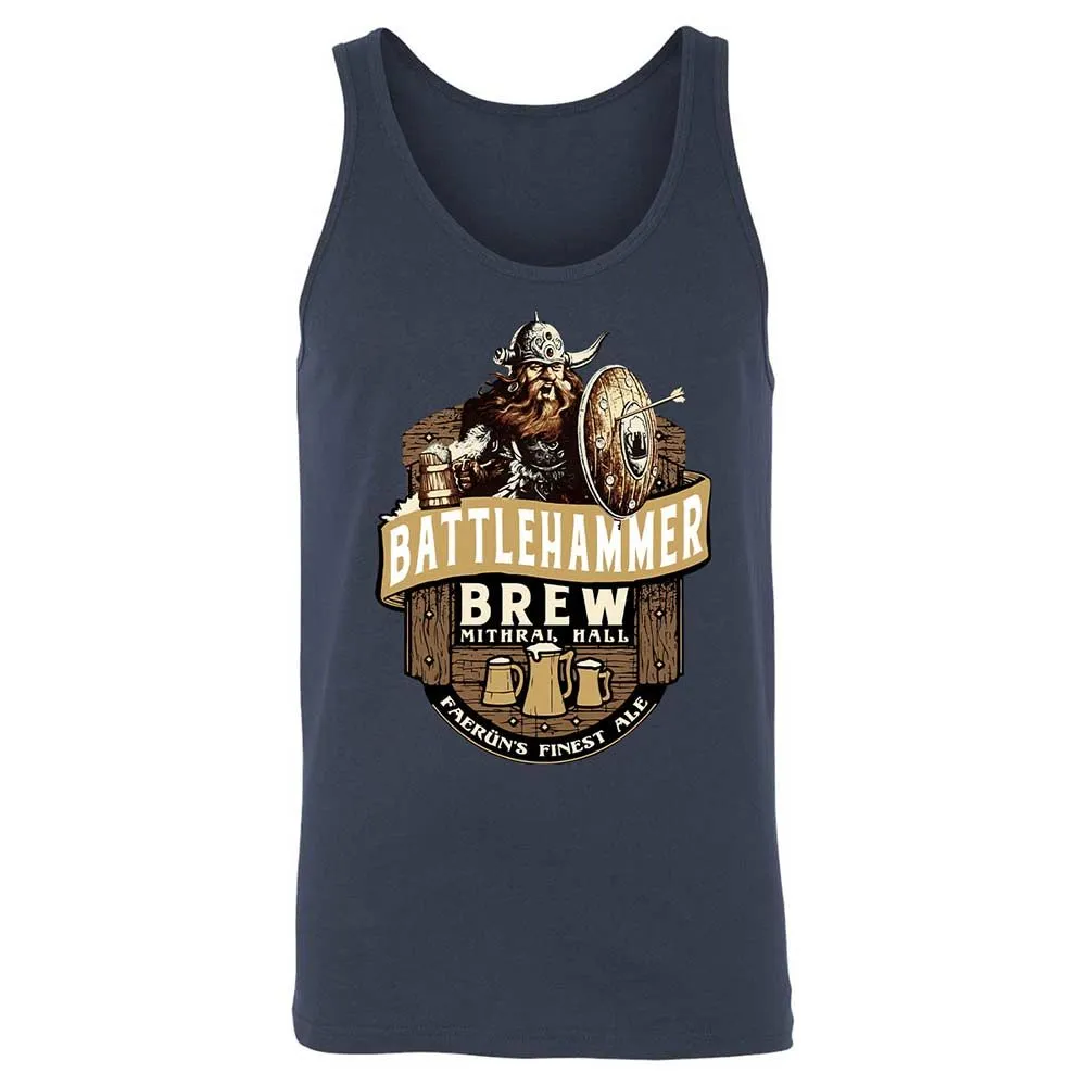 Battlehammer Brew Unisex Jersey Tank - Navy - 2