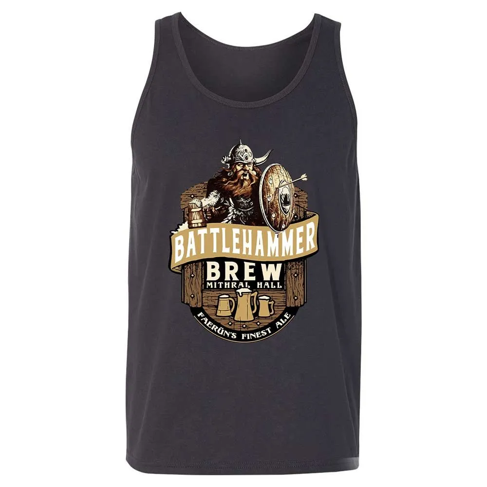 Battlehammer Brew Unisex Jersey Tank - Dark Grey - 4