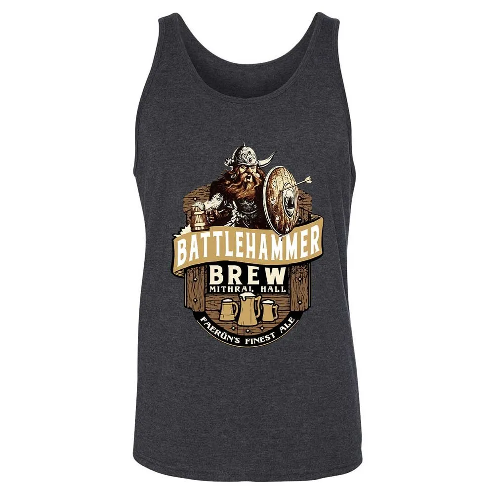 Battlehammer Brew Unisex Jersey Tank - Dark Grey Heather - 5