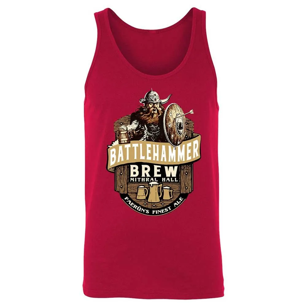 Battlehammer Brew Unisex Jersey Tank - Red - 6