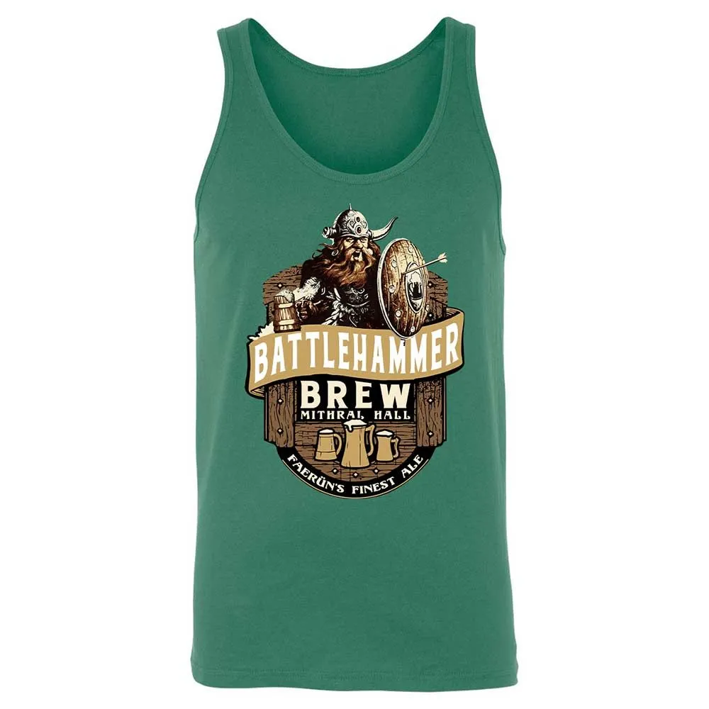Battlehammer Brew Unisex Jersey Tank - Kelly - 7