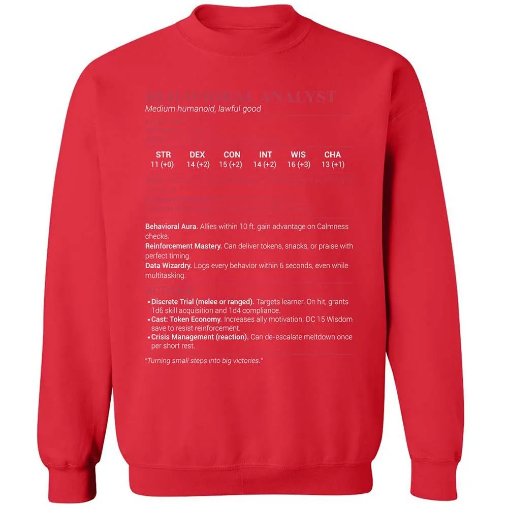 Behavioral Analyst - Red - 10