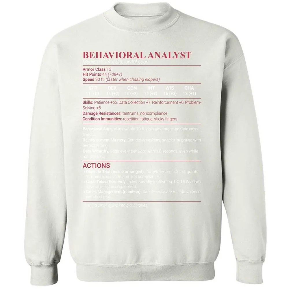 Behavioral Analyst - White - 18