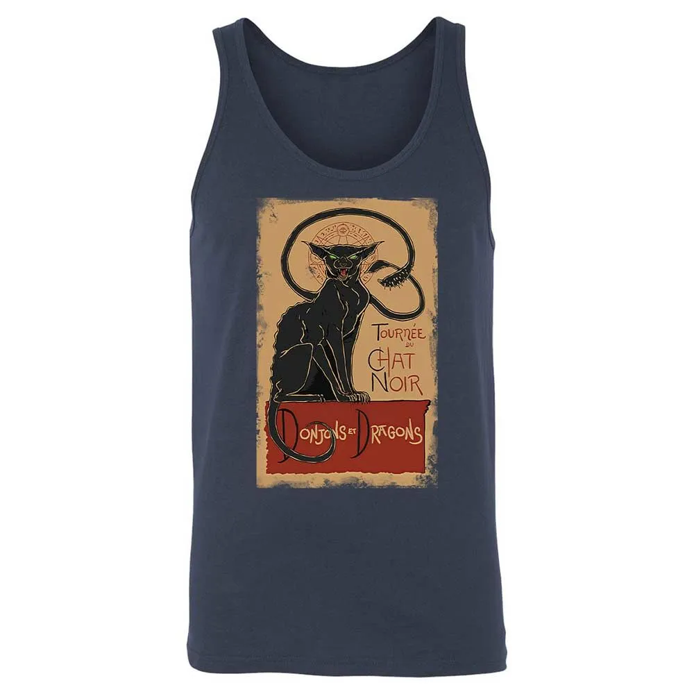 Tournee Du Chat Noir Unisex Jersey Tank - Navy - 2