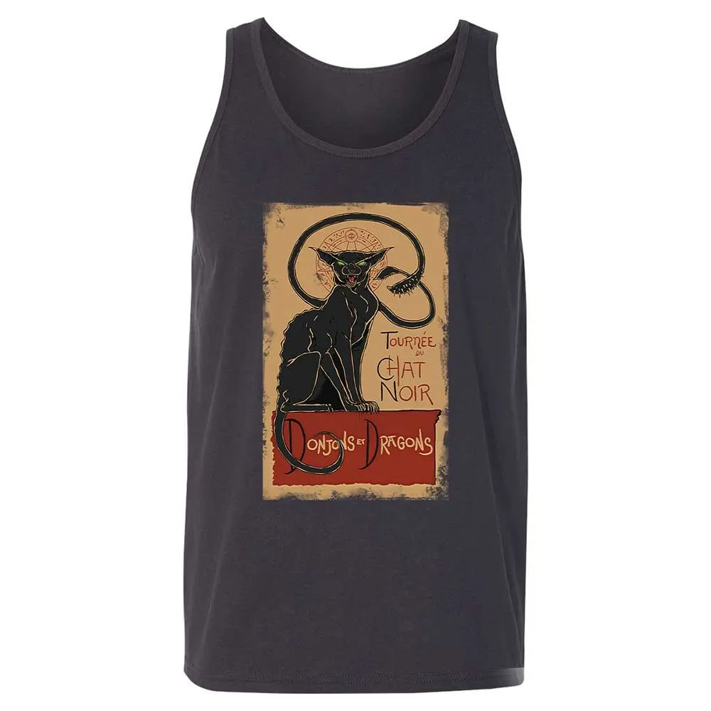 Tournee Du Chat Noir Unisex Jersey Tank - Dark Grey - 4