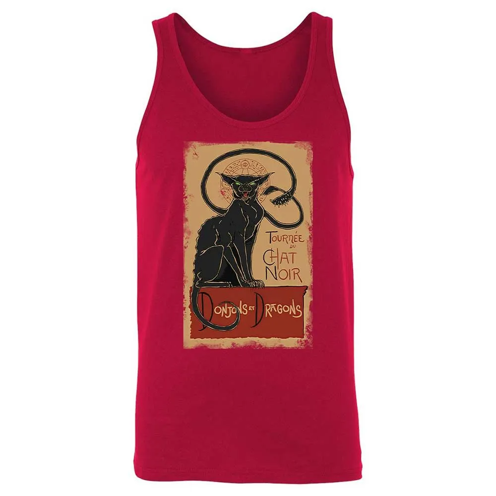 Tournee Du Chat Noir Unisex Jersey Tank - Red - 6