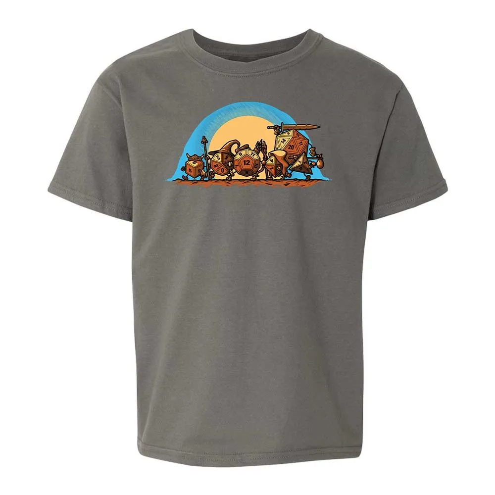 The Fellowship Of The Dice Kids T-Shirt - Charcoal - 11