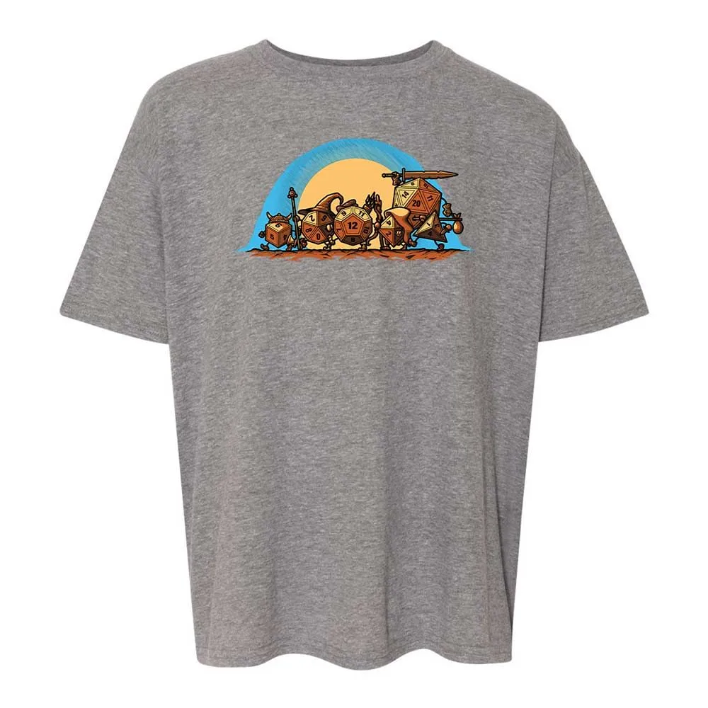 The Fellowship Of The Dice Kids T-Shirt - Graphite Heather - 12