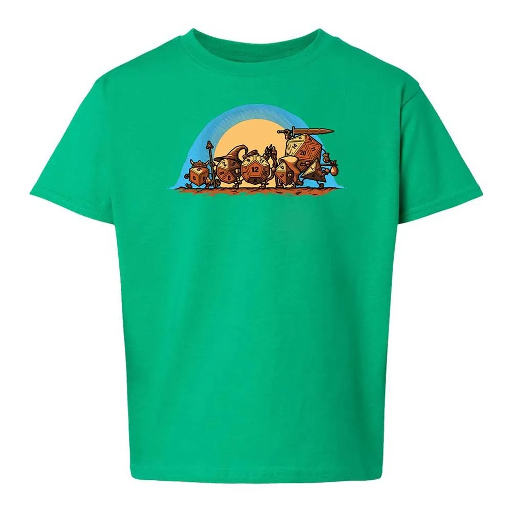 The Fellowship Of The Dice Kids T-Shirt - Irish Green - 16