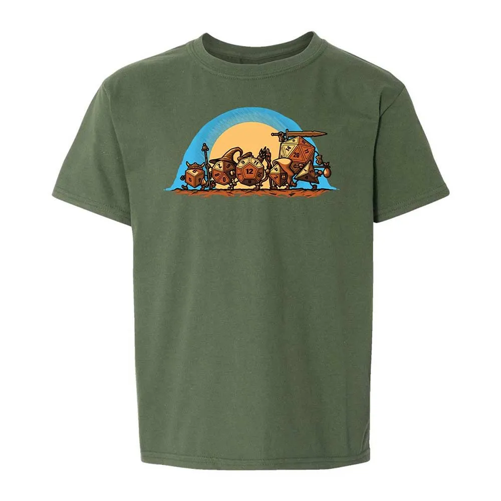 The Fellowship Of The Dice Kids T-Shirt - Military Green - 19
