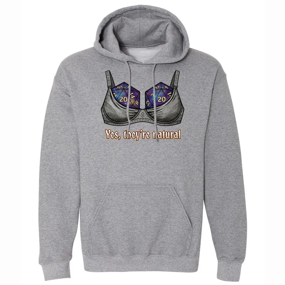 They Are Natural Nat20 Classic Unisex Hoodie - Graphite Heather - 4
