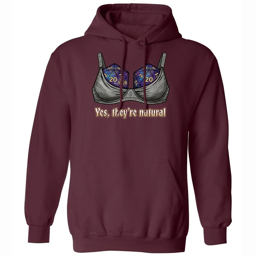 They Are Natural Nat20 Classic Unisex Hoodie - Maroon - 7