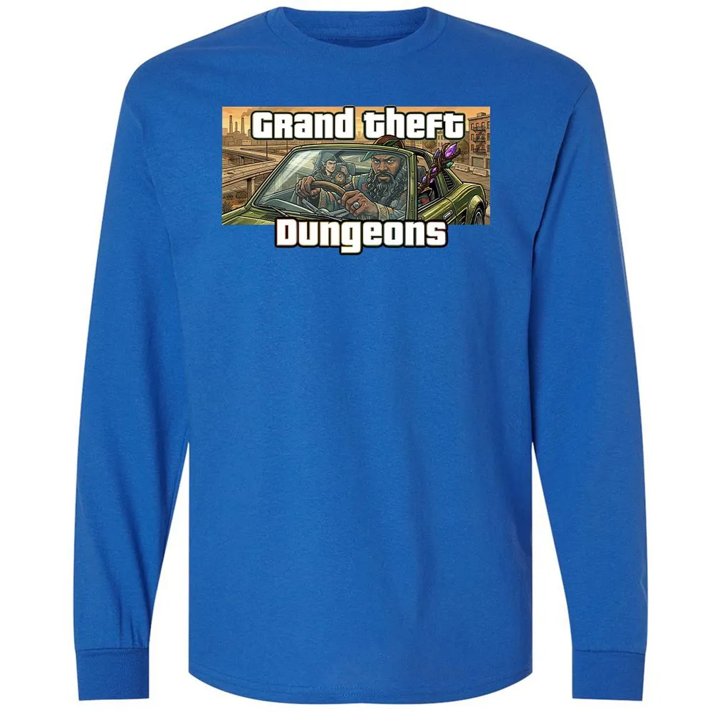 Grand Theft Dungeons Long Sleeve T-Shirt - Royal - 3