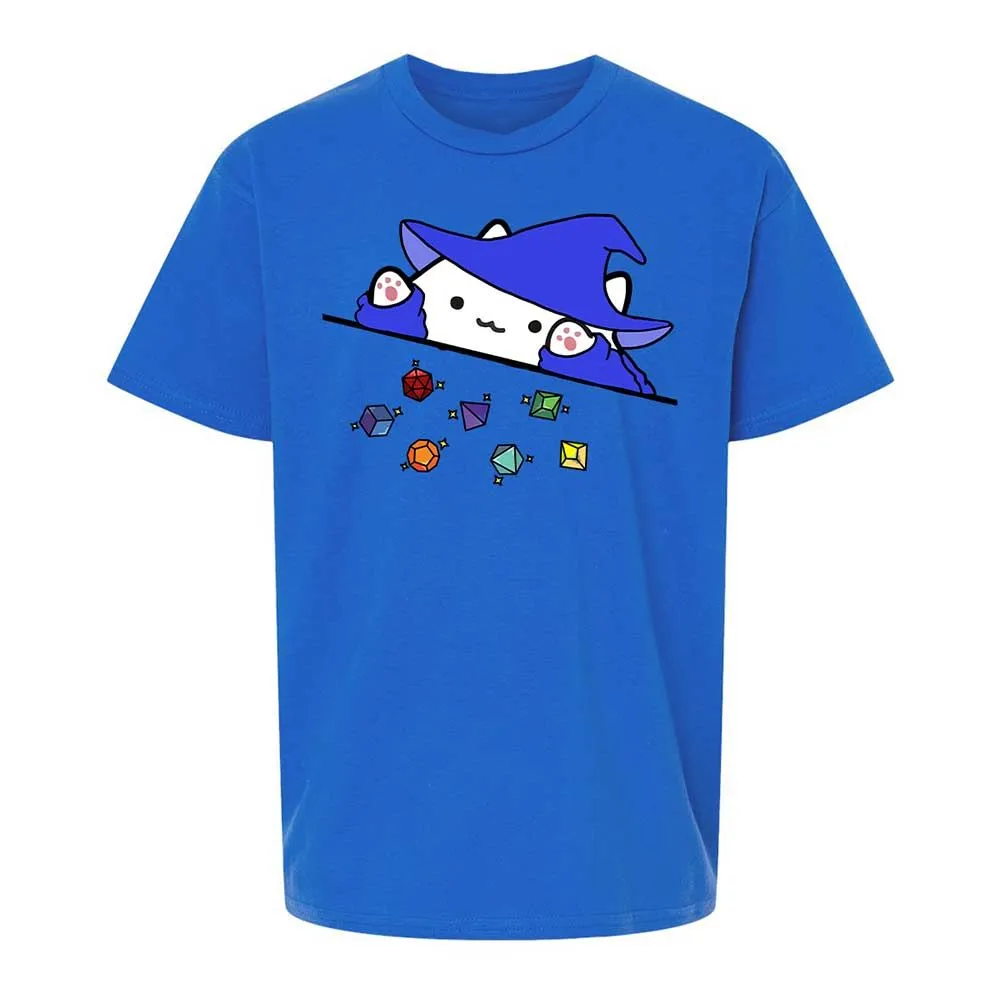Cat Throws Dices Kids T-Shirt - Royal - 4
