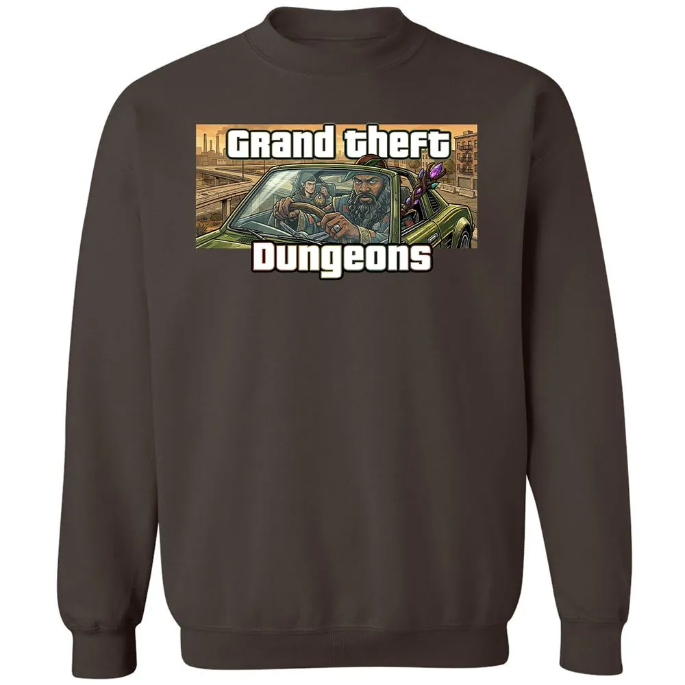 Grand Theft Dungeons Classic Unisex Sweatshirt - Dark Chocolate - 4