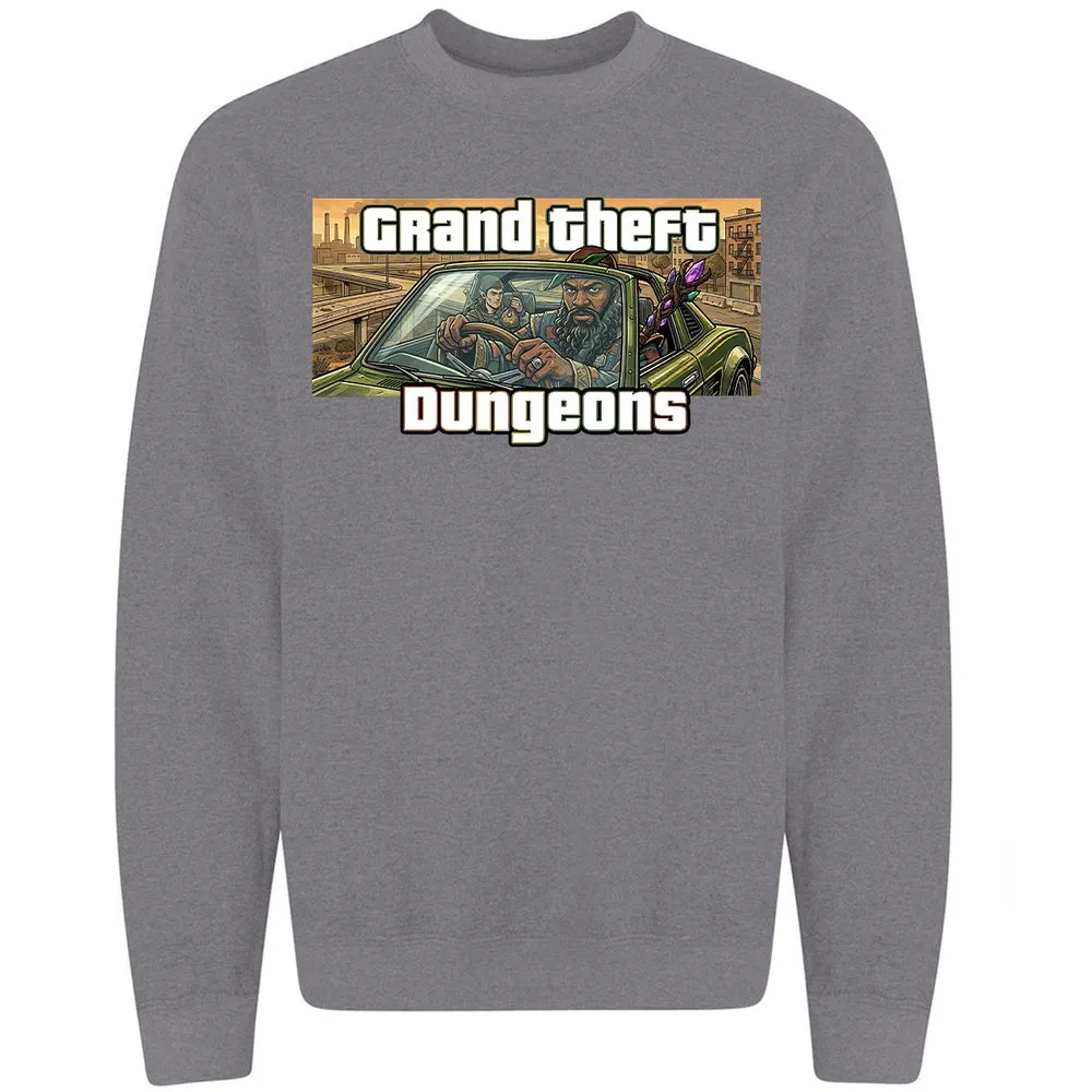 Grand Theft Dungeons Classic Unisex Sweatshirt - Graphite Heather - 7