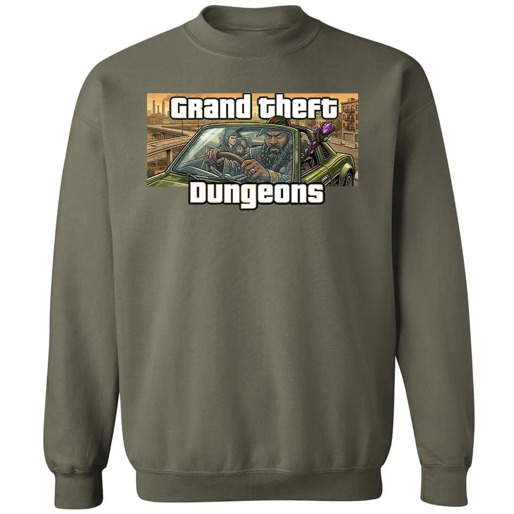 Grand Theft Dungeons Classic Unisex Sweatshirt - Military Green - 9