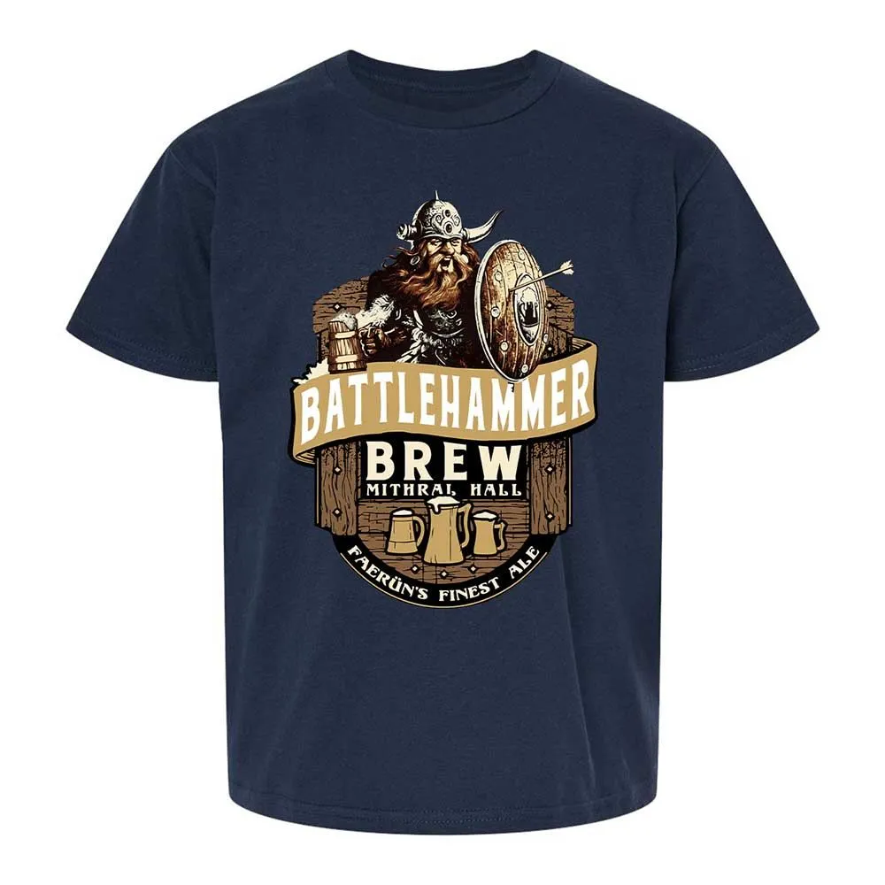 Battlehammer Brew Kids T-Shirt - Navy - 2