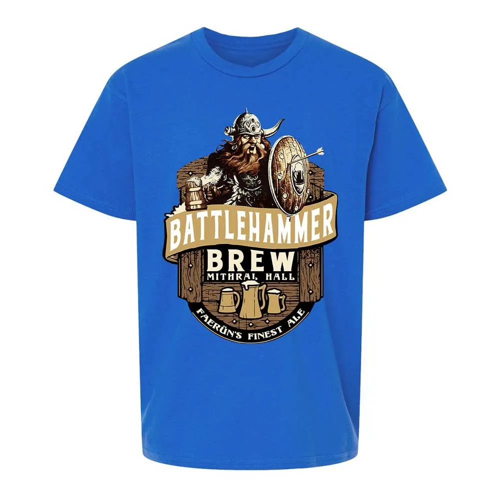Battlehammer Brew Kids T-Shirt - Royal - 4