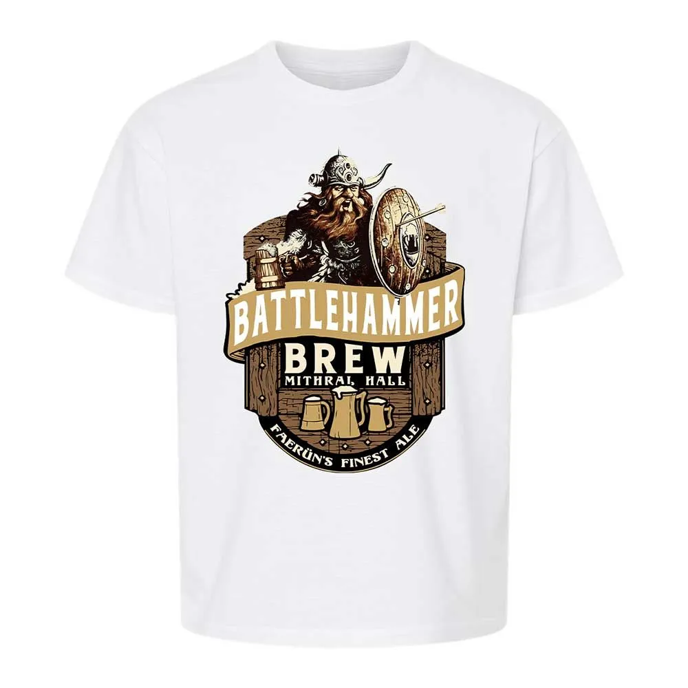 Battlehammer Brew Kids T-Shirt - White - 5