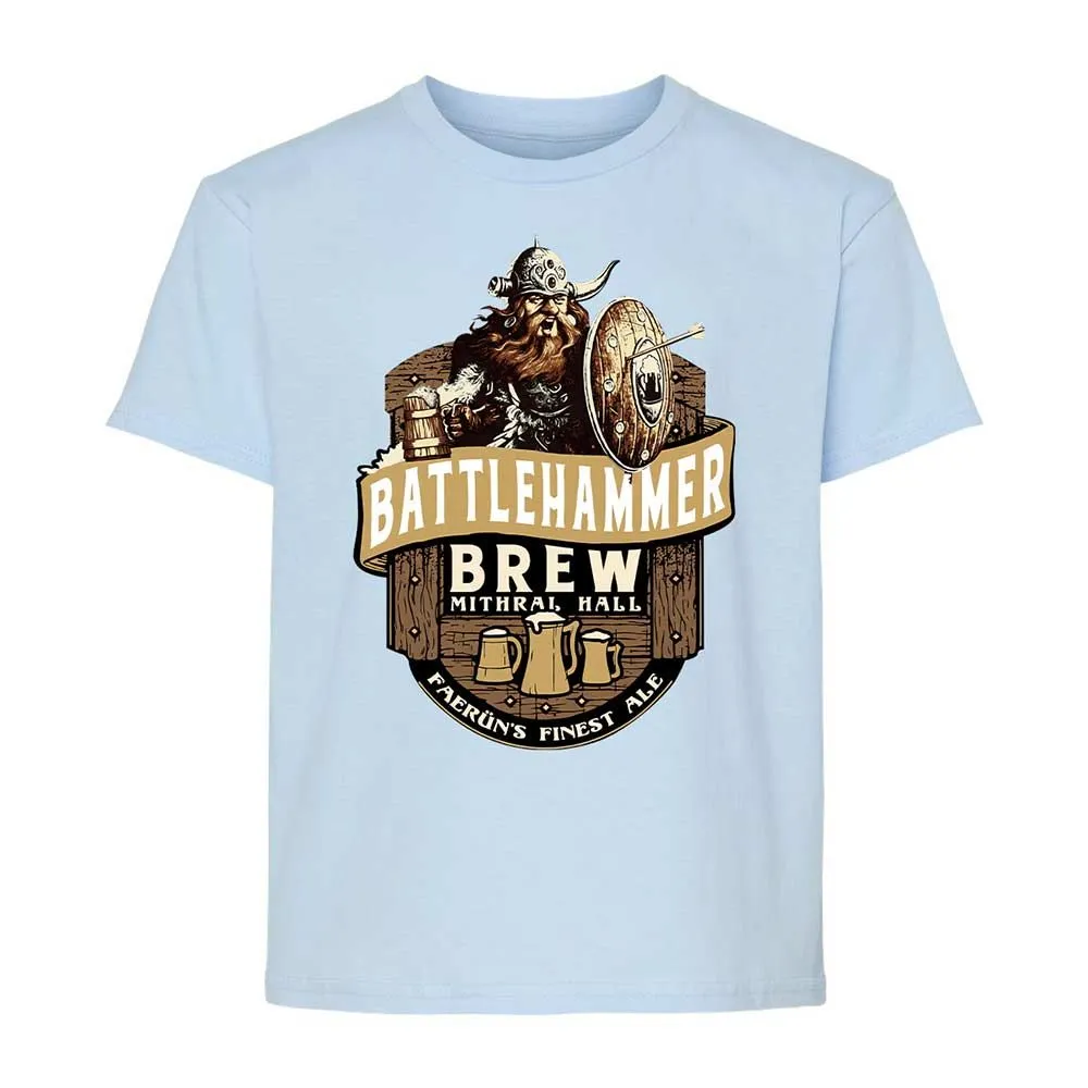Battlehammer Brew Kids T-Shirt - Light Blue - 6
