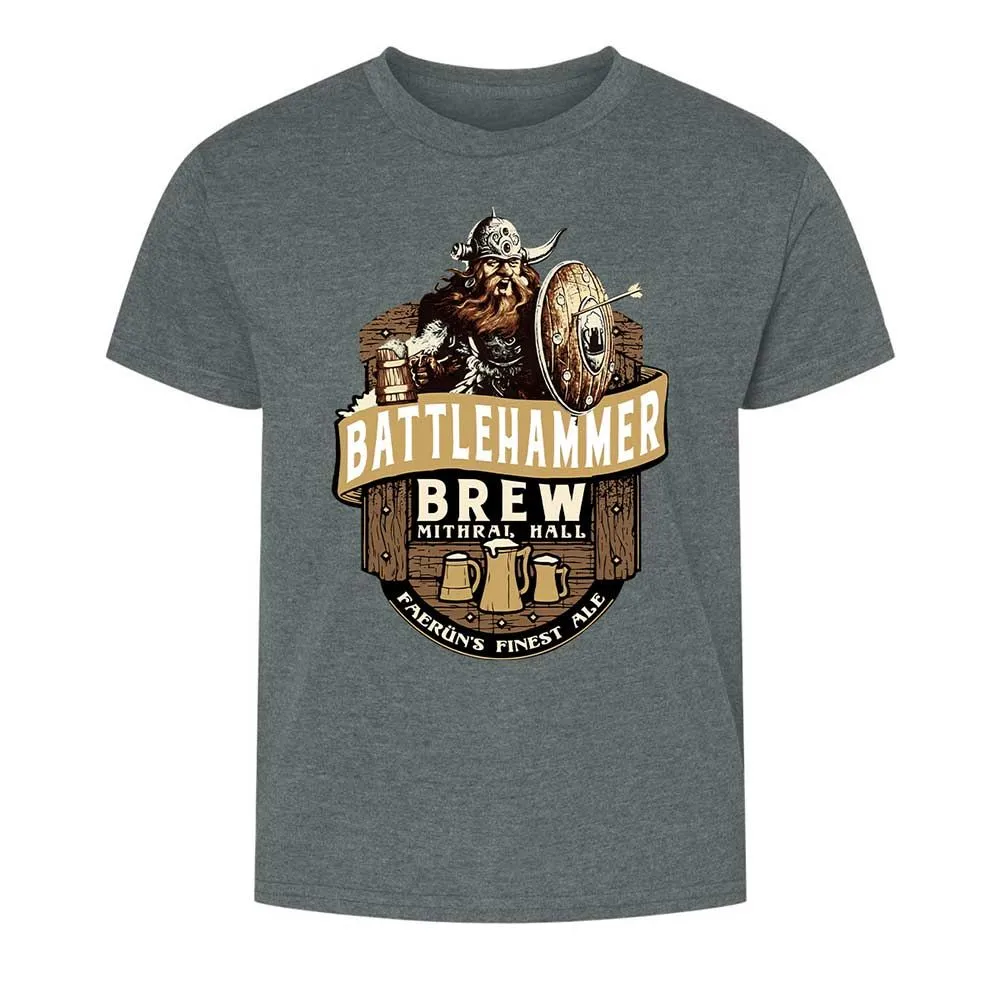 Battlehammer Brew Kids T-Shirt - Dark Heather - 10