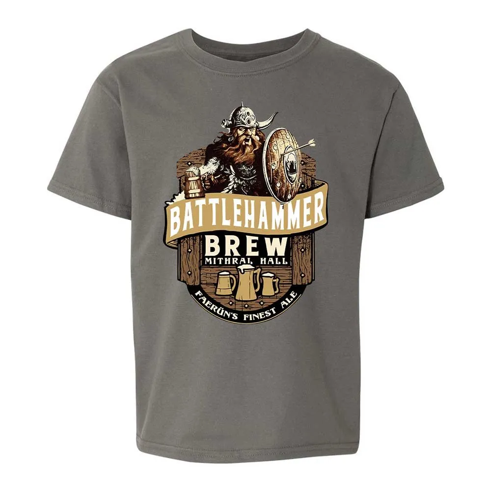 Battlehammer Brew Kids T-Shirt - Charcoal - 11