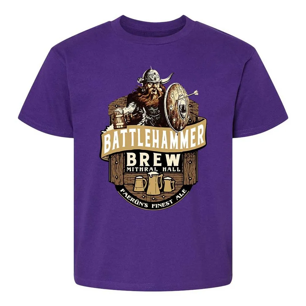 Battlehammer Brew Kids T-Shirt - Purple - 17