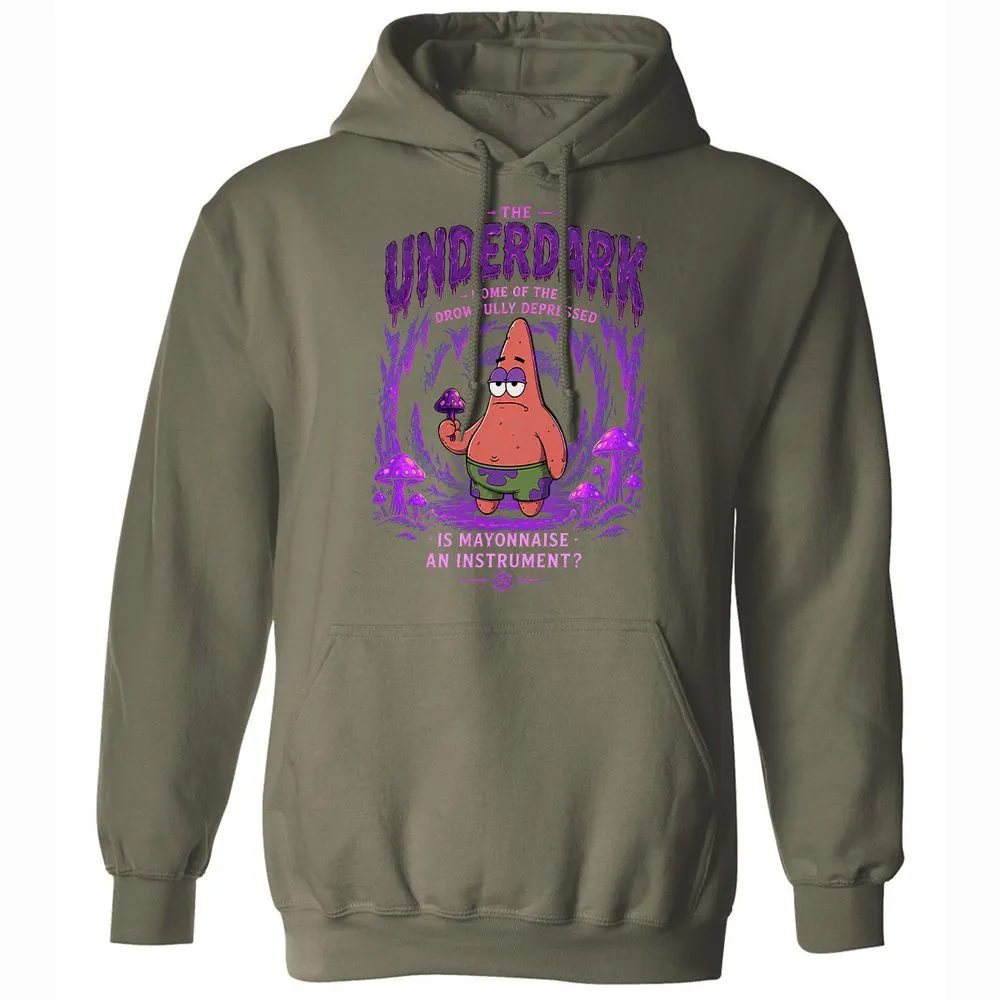 The Underdark Classic Unisex Hoodie - Military Green - 9