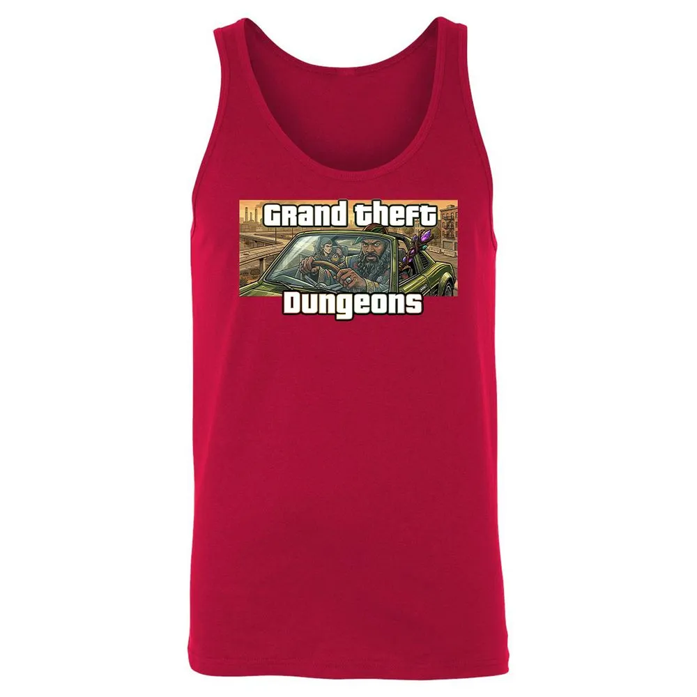 Grand Theft Dungeons Unisex Jersey Tank - Red - 6