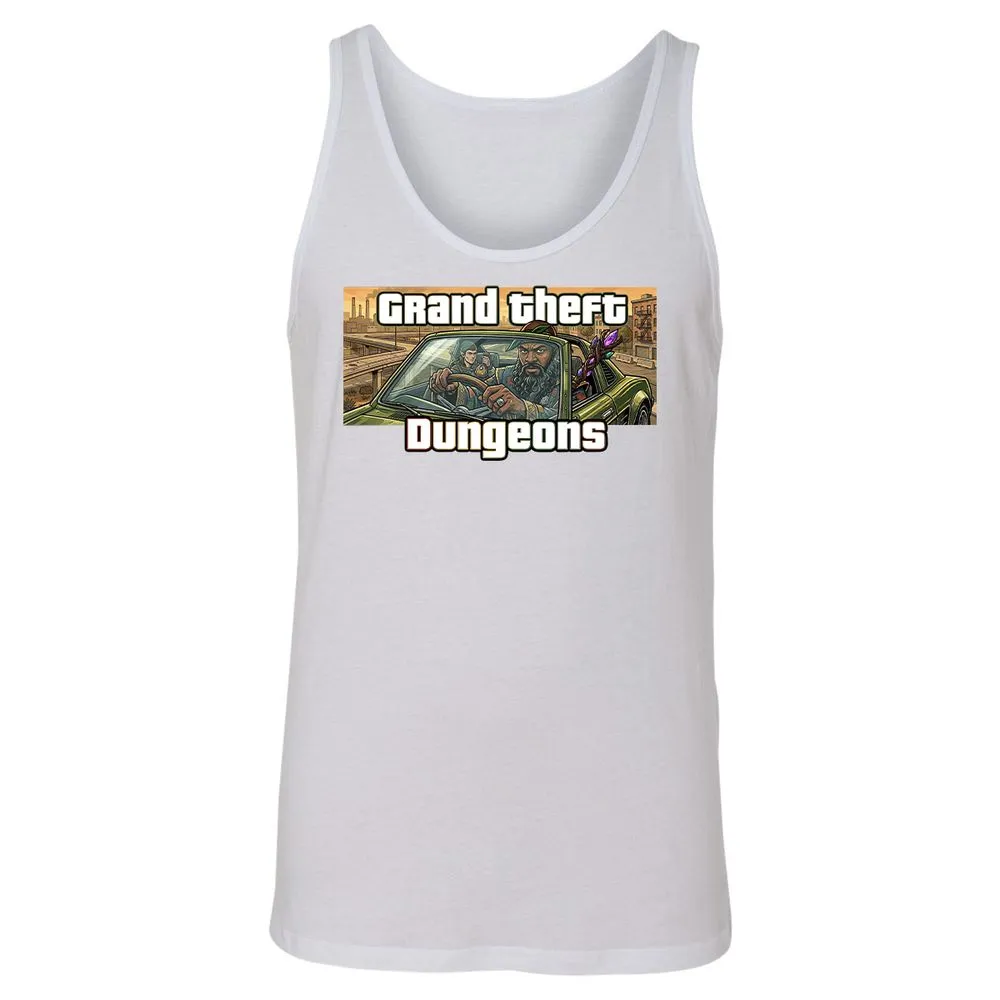 Grand Theft Dungeons Unisex Jersey Tank - White - 9