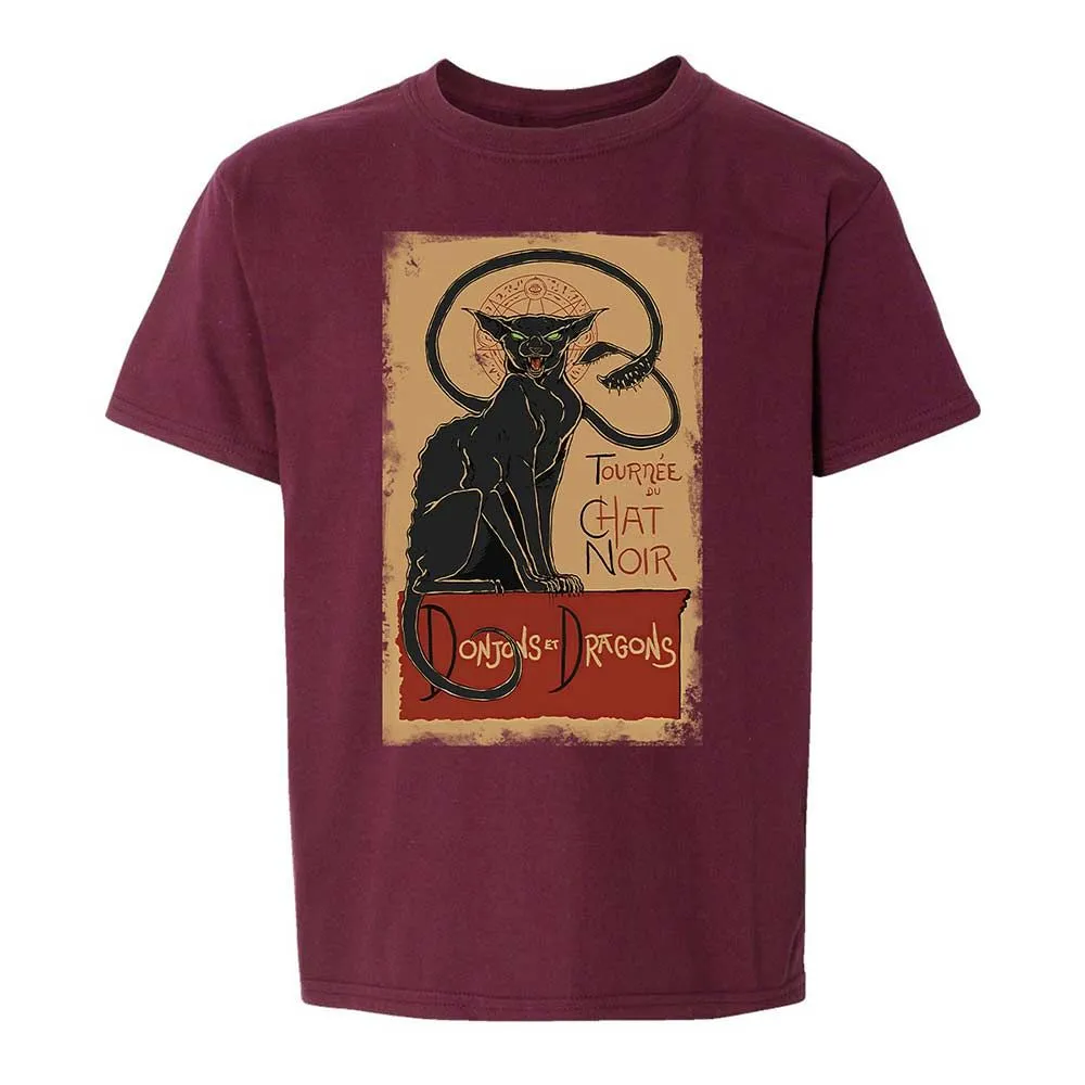 Tournee Du Chat Noir Kids T-Shirt - Maroon - 14