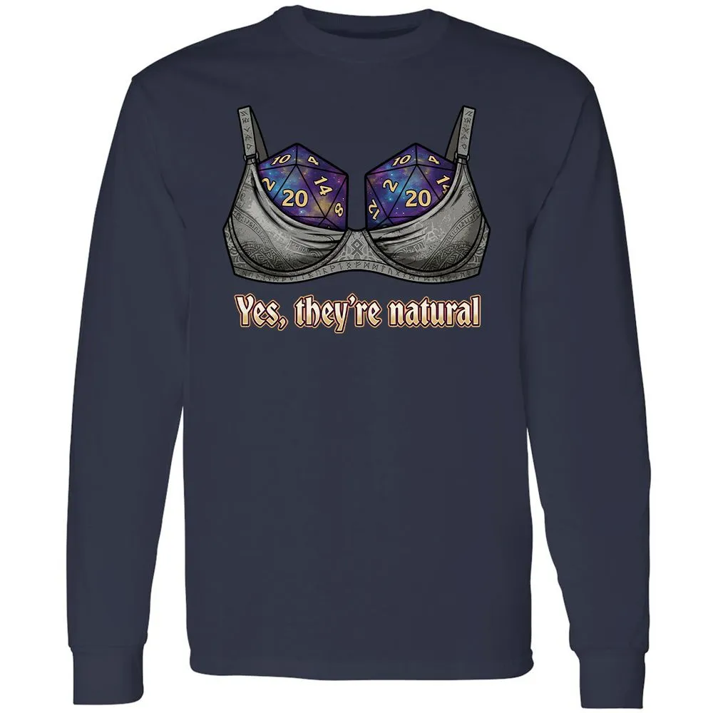 They Are Natural Nat20 Long Sleeve T-Shirt - Navy - 2