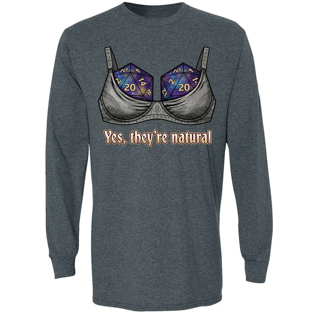 They Are Natural Nat20 Long Sleeve T-Shirt - Dark Heather - 5
