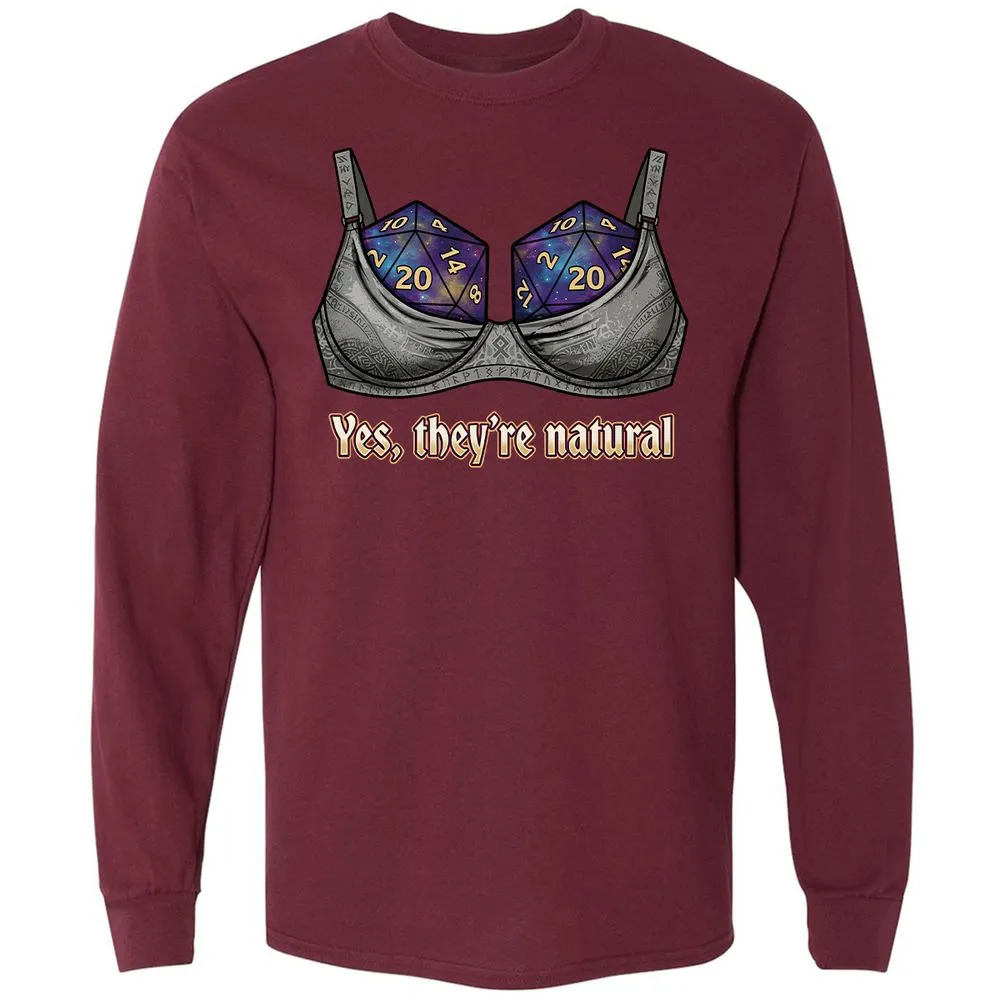 They Are Natural Nat20 Long Sleeve T-Shirt - Maroon - 6