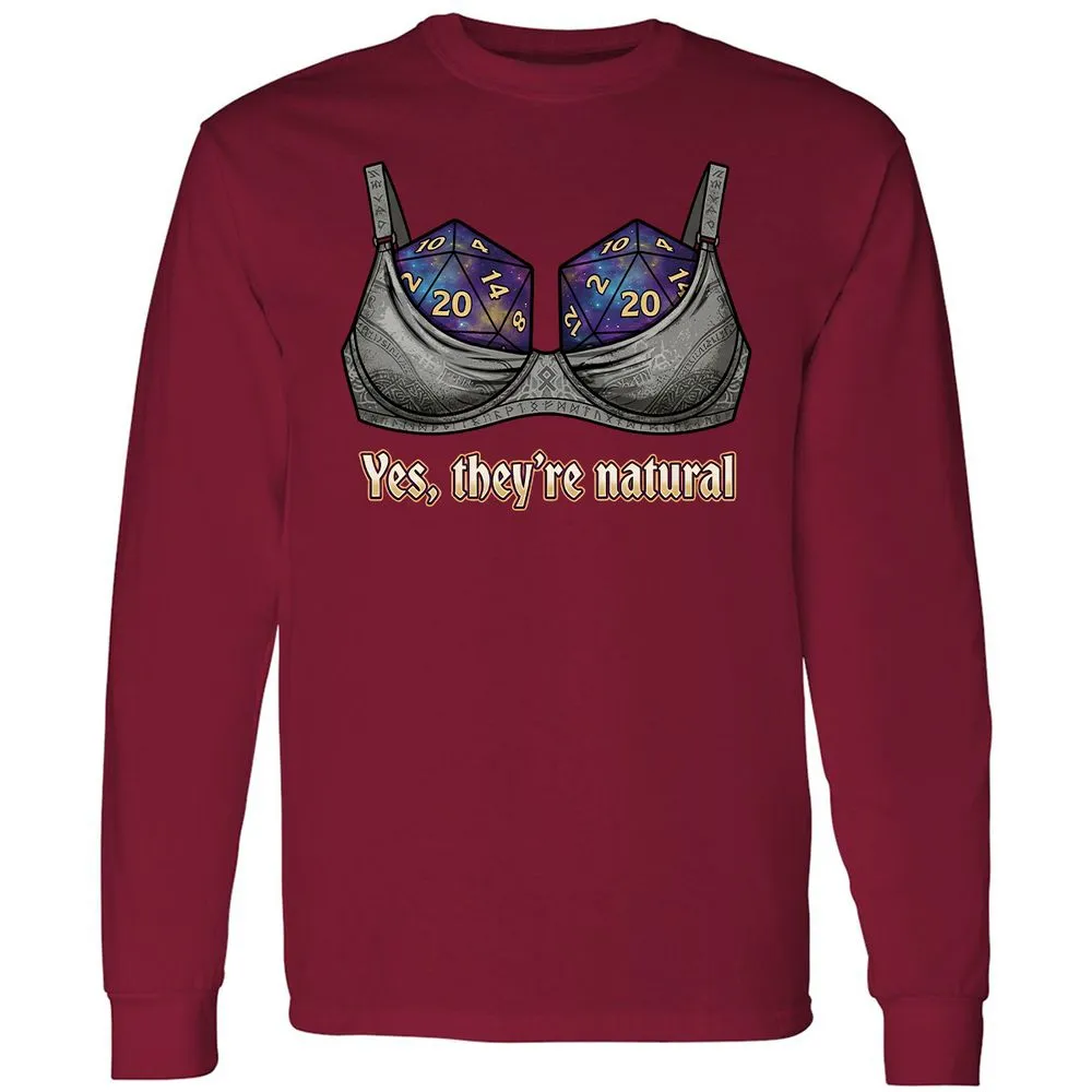 They Are Natural Nat20 Long Sleeve T-Shirt - Cardinal Red - 7