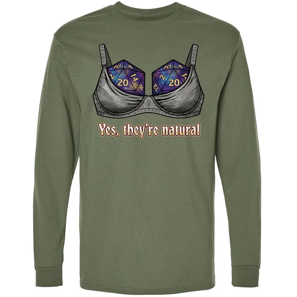 They Are Natural Nat20 Long Sleeve T-Shirt - Military Green - 9