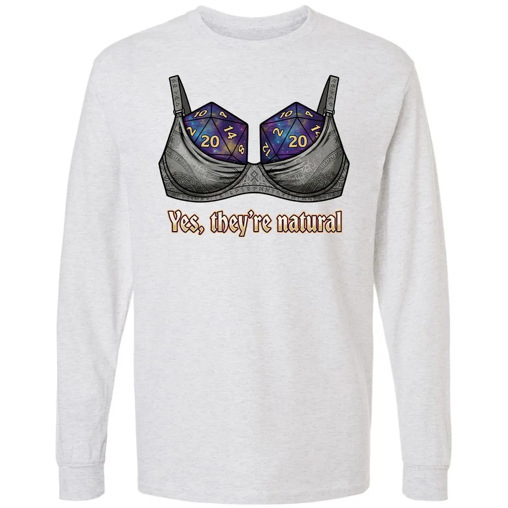 They Are Natural Nat20 Long Sleeve T-Shirt - Ash - 14