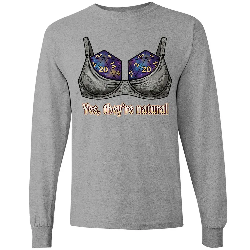 They Are Natural Nat20 Long Sleeve T-Shirt - Sport Grey - 19